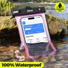 JOTO Up to 7" Universal Waterproof Phone Case for iPhone 17 Air 16 15 14 13 12 11 Plus Pro Max, IPX8 Cellphone Dry Bag XR X SE, Galaxy S23 S22 S21 S20+ S20 S10 Plus Note, Pixel -Clearpink view 2
