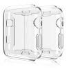 2 Pack Compatible for Apple Watch 38mm Case iWatch Screen Protector TPU All-Around Protective Case Clear Ultra-Thin Cover for Series 3 Series 2, 2 Pack (Clear, for 38mm Apple Watch case) view 1
