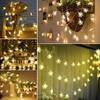 XUNATA LED String Lights, 33ft 8 Modes USB Powered Indoor Outdoor Waterproof Fairy Snowflake String Light Party Lighting for Patio Christmas Wedding Bedroom Decoration(Warm White) view 2