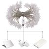 XUNATA 33ft LED String Lights, USB Powered Indoor Outdoor Waterproof Fairy Snowflake String Light Party Lighting for Patio Christmas Wedding Bedroom Decoration(RGB) view 3