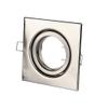 V-TAC, LED Recessed Ceiling Light Trim Kits, Fitting for LED or Halogen GU10 MR16 (GU5.3), Square, Movable, Satin Nickle view 1