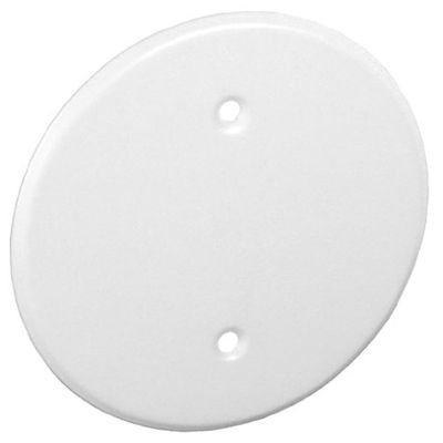 Garvin Industries White Ceiling Blank-Up Covers 5 Inch Diameter 1/4 Inch Edge Taper