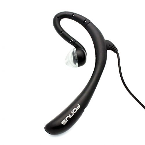 Behind-The-Ear Corded Headset Handsfree Wired Earphone Mic for iPhone SE, 6 6S, 6 and 6S Plus, 5S 5C 5 5G 4S (All Carriers Including AT&T, T-Mobile, Sprint, Verizon, Straight Talk, Unlocked)