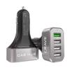 Crave CarHub 54W 4 Port USB Car Charger, Qualcomm Quick Charge 3.0 - Black view 1