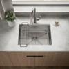 KOHLER Strive 24" Undermount Kitchen Sink with Basin Rack, Stainless Steel Single-Bowl Kitchen Sinks, K-5286-NA view 2