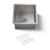 KOHLER Strive 15" x 15" Undermount Stainless Steel Kitchen Sink with Basin Rack, Kitchen Sinks, K-5287-NA view 1