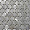 11PCS White Fish Scale Freshwater Shell Mosaic Tile Mother of Pearl Kitchen Backspalsh Bathroom Shower Wall Tiles TV Background Home Improvement Fan Pattern view 3