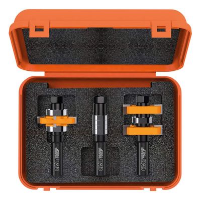 CMT CMT 800.625.11 Adjustable Tongue & Groove bit Set for Mission Style Cabinet Doors, 1/2-Inch
