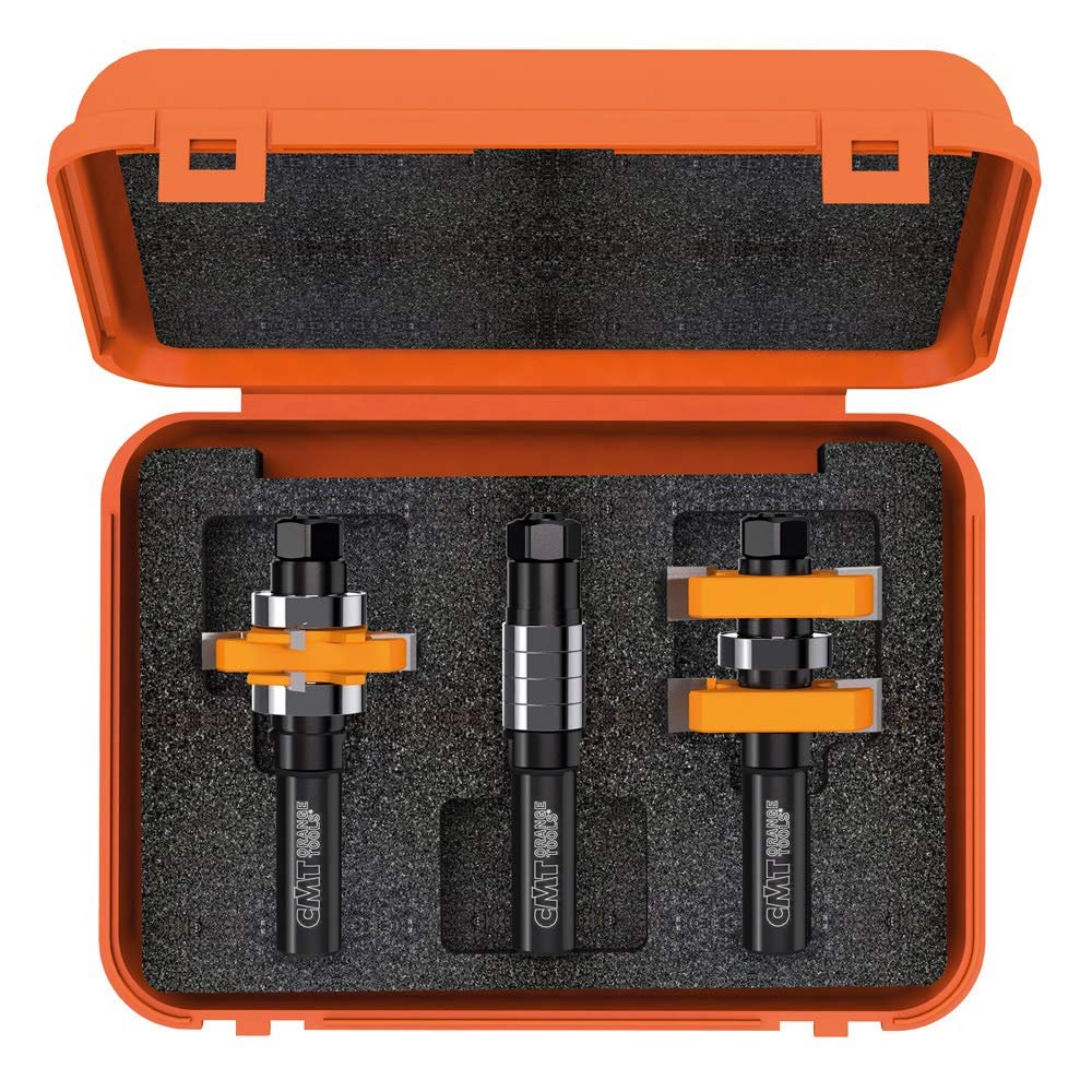 CMT CMT 800.625.11 Adjustable Tongue & Groove bit Set for Mission Style Cabinet Doors, 1/2-Inch