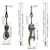 Hyamass 2Pcs Cat Ceiling Fan Pull Chain Extender with Ball Connector, 12" view 4