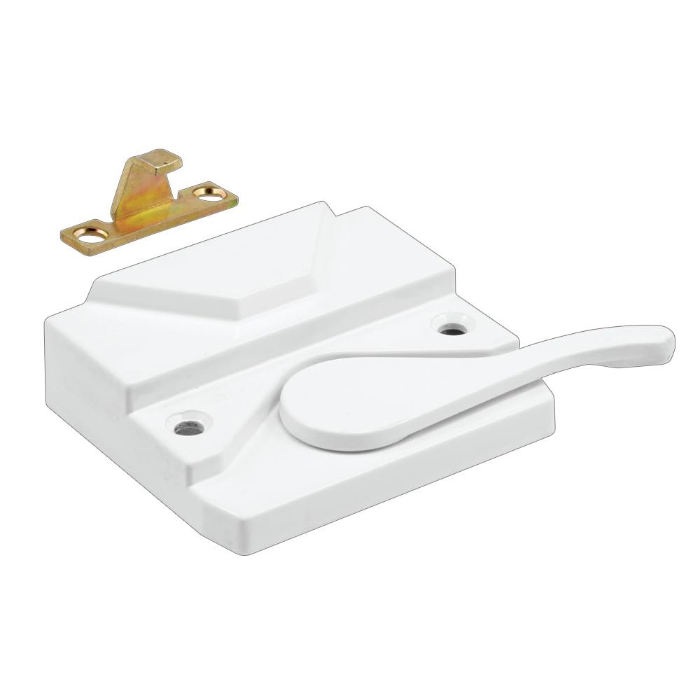 Prime-Line H 3953 Sash Lock and Keeper, Right Hand, White (Single Pack)