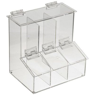 Heathrow Scientific HS23403, 3-Place Workstation Compartment Bin (Pack of 3 pcs)