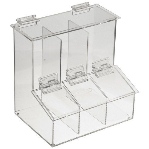 Heathrow Scientific HS23403, 3-Place Workstation Compartment Bin (Pack of 3 pcs)