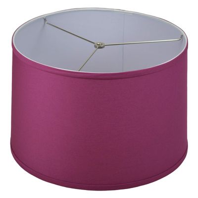 FenchelShades.com 16" Top Diameter x 17" Bottom Diameter x 11" Height Fabric Drum Lampshade Spider Attachment (Plum)