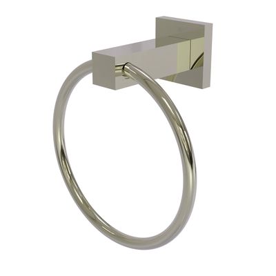 Allied Brass MT-16-PNI Montero Collection Towel Ring, Polished Nickel