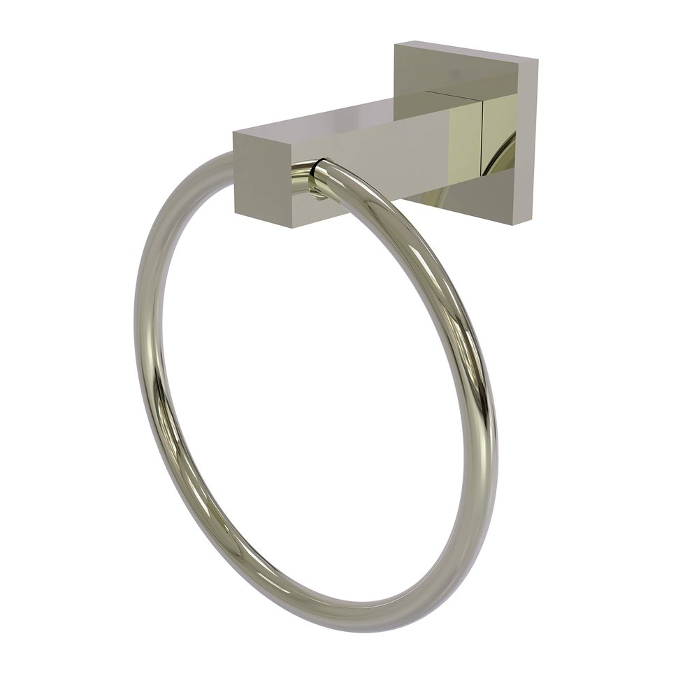 Allied Brass MT-16-PNI Montero Collection Towel Ring, Polished Nickel