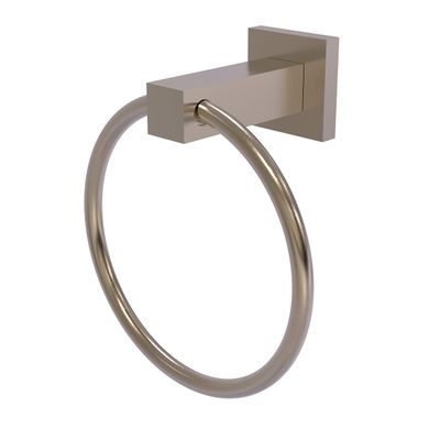 Allied Brass MT-16-PEW Montero Collection Towel Ring, Antique Pewter