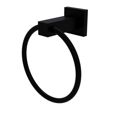 Allied Brass MT-16-BKM Montero Collection Towel Ring, Matte Black