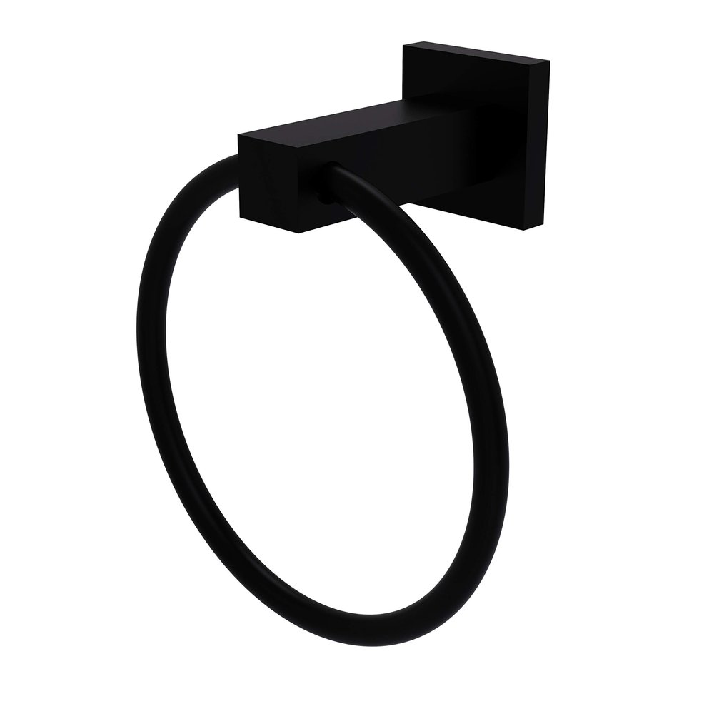 Allied Brass MT-16-BKM Montero Collection Towel Ring, Matte Black
