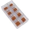 Anwenk Chair Leg Floor Protectors 8 Pack Silicone Square 1 1/8"-1 3/8" Chair Leg Protectors Leg Caps Furniture Protectors Table Chair Feet Protectors| Best Chair Leg Caps Tips,Clear view 1