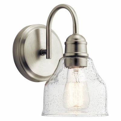 Kichler Avery 9.25" 1-Light Wall Sconce Light, Brushed Nickel