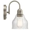 Kichler Avery 9.25" 1-Light Wall Sconce Light, Brushed Nickel view 4