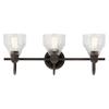 Kichler Avery 3-Light Farmhouse Vanity Light, Olde Bronze view 4