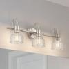 Kichler Avery 3-Light Farmhouse Vanity Light, Brushed Nickel view 3