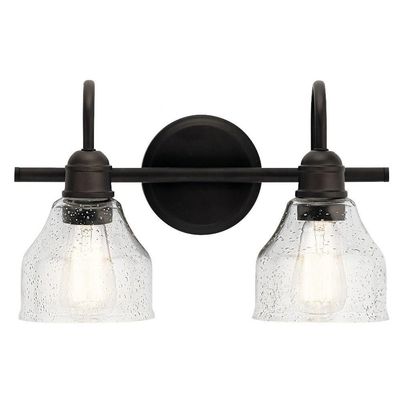 Kichler Avery 14.75" 2-Light Wall Sconce Light, Olde Bronze
