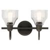 Kichler Avery 14.75" 2-Light Wall Sconce Light, Olde Bronze view 3