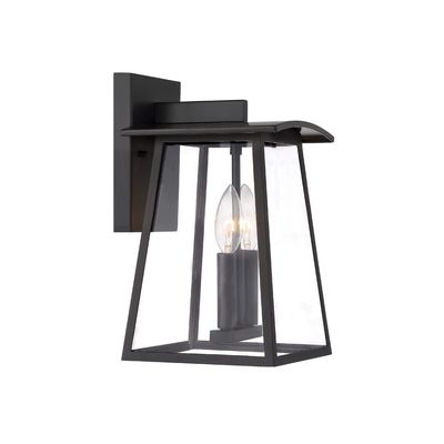 DESIGNERS FOUNTAIN Calderwood 2-Light Outdoor Wall Lantern Sconce, Burnished Bronze, 22622-BNB