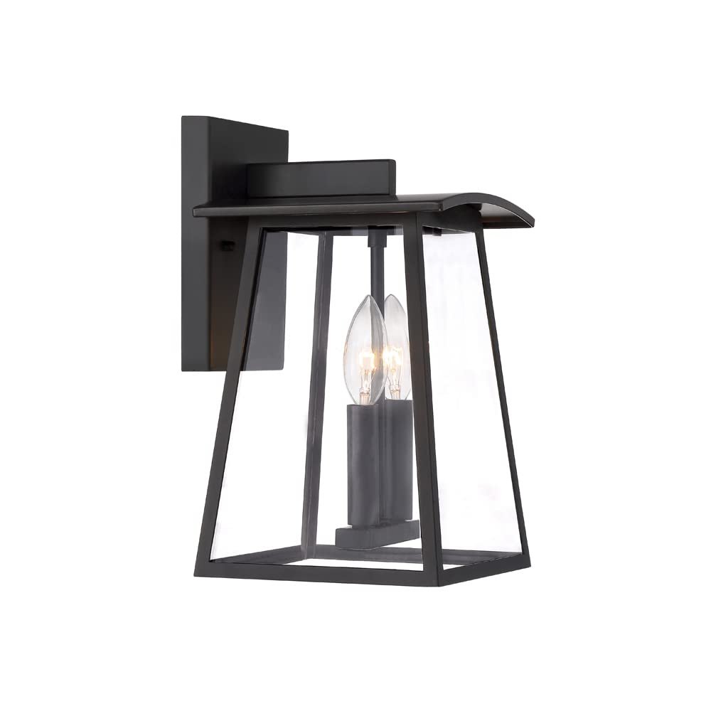 DESIGNERS FOUNTAIN Calderwood 2-Light Outdoor Wall Lantern Sconce, Burnished Bronze, 22622-BNB