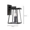 DESIGNERS FOUNTAIN Calderwood 2-Light Outdoor Wall Lantern Sconce, Burnished Bronze, 22622-BNB view 2