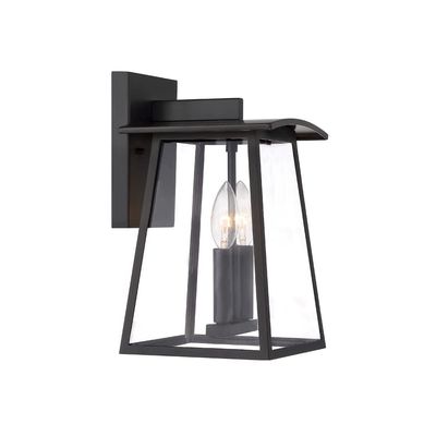 DESIGNERS FOUNTAIN Calderwood 2-Light Outdoor Wall Lantern Sconce, Burnished Bronze, 22632-BNB