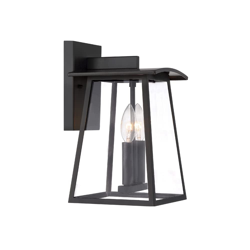 DESIGNERS FOUNTAIN Calderwood 2-Light Outdoor Wall Lantern Sconce, Burnished Bronze, 22632-BNB