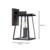 DESIGNERS FOUNTAIN Calderwood 2-Light Outdoor Wall Lantern Sconce, Burnished Bronze, 22632-BNB view 2