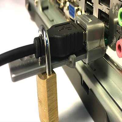 USB LOCK Port Blocker & Keyboard LOCK