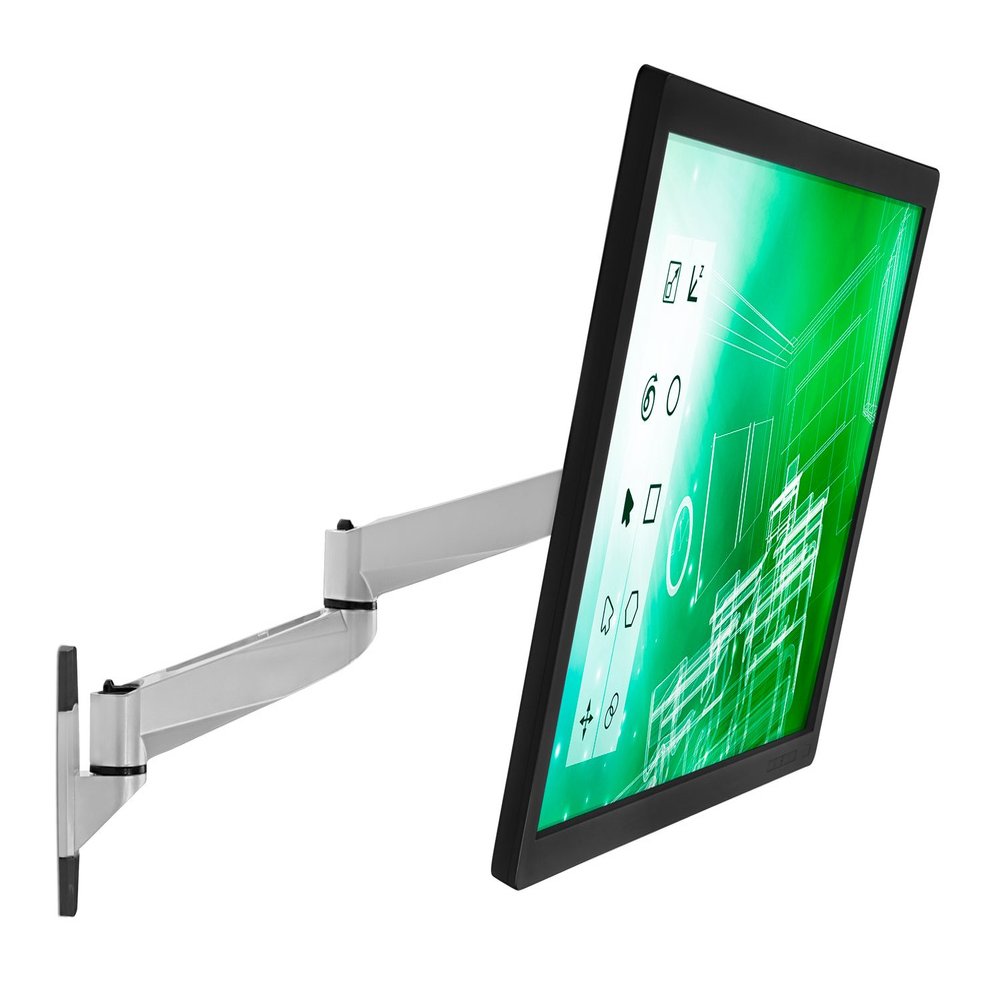 Mount-It! MI-33114 Single Articulating, Full Motion, Tilting, Wall Mount for 13, 17, 19, 20, 22, 23, 24, 27, and 30 Inches, Samsung, Sony, Asus, Dell, LG, Sharp, Insignia, ViewSonic, LED, LCD, Computer Monitors Displays, VESA 75x75 and 100x100