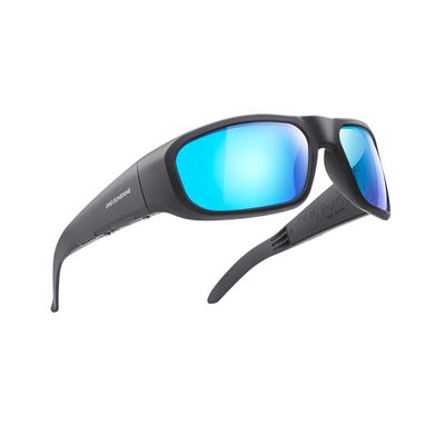 OhO Smart Glasses,Polarized Sunglasses with Bluetooth Speaker,Athletic/Outdoor UV Protection and Voice Control,Unisex(Mirror Blue Lens)