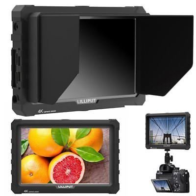LILLIPUT A7S 7" 1920x1200 IPS Screen Camera Field Monitor 4K 1.4 HDMI Input output Video with Black Rubber Case Best Field Monitor (LILLIPUT USA OFFICIAL SELLER for full warranty)