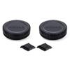 2 Pack Micro 4/3 Mount Body Cap & Rear Lens Cover for Olympus OM-5 OM-5II OM-3 OM-1 OM-1II E-M1 E-M5 E-M10 E-M1X Pen E-PL10 E-PL9 E-PL8 Panasonic G9 G7 G85 G95 GH7 GH6 GH5 GX9 GX8 GX85 GF9 GF10& More view 1