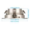 TORCHSTAR 12-Pack 4 Inch Recessed Light Trim, Step Baffle, Satin Nickel view 2