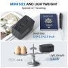 Upgraded 2000W 220V to 110V Converter for European Travel, Voltage Converter US to Europe for Hair Dryer Straightener Curling Iron, 2300W Adapter with EU/UK/AU/US Plugs for Laptop Camera Cell Phone view 4