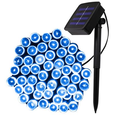 XUNATA 171ft Solar Christmas Light, 500 Units LED 2 Modes Solar Powered Fairy String Lights for Outdoor, Gardens, Homes, Wedding, Christmas Party, Waterproof (Blue)