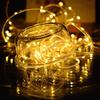 DINOWIN Solar Rope Lights, 23ft 50LED Waterproof Copper Tube Wire String Lights for Garden,Yard, Path, Fence, Stairs, Backyard, Patio Decorative (Warm White) view 4