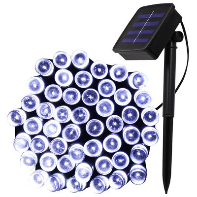 XUNATA 40ft Solar Christmas Light, 100 Units LED 2 Modes Solar Powered Fairy String Lights for Outdoor, Gardens, Homes, Wedding, Christmas Party, Waterproof (White)