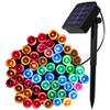XUNATA 40ft Solar Christmas Light, 100 Units LED 2 Modes Solar Powered Fairy String Lights for Outdoor, Gardens, Homes, Wedding, Christmas Party, Waterproof (Multi-Color) view 1