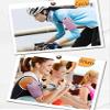 SUPERCB Sports Armband Pockets Workout Running ArmBag for iphone 7,7 plus, 6, 6plus,Huawei,Galaxy S5,S4,S3, Ssmartphone Rose S view 3