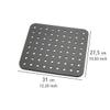 Wenko 2005571100 Sink mat Kristall Black - Extra Strong, Square, Plastic, 31 x 27.5 cm, Black view 3