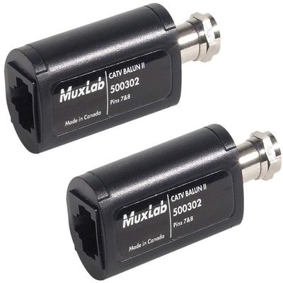 Muxlab 500302-2PK CATV Balun II (Pack of 2)
